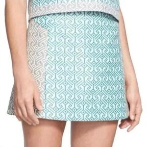 Topshop Geometric Mini Skirt - cute, fun, cottage-core, grunge, 90s, Y2K